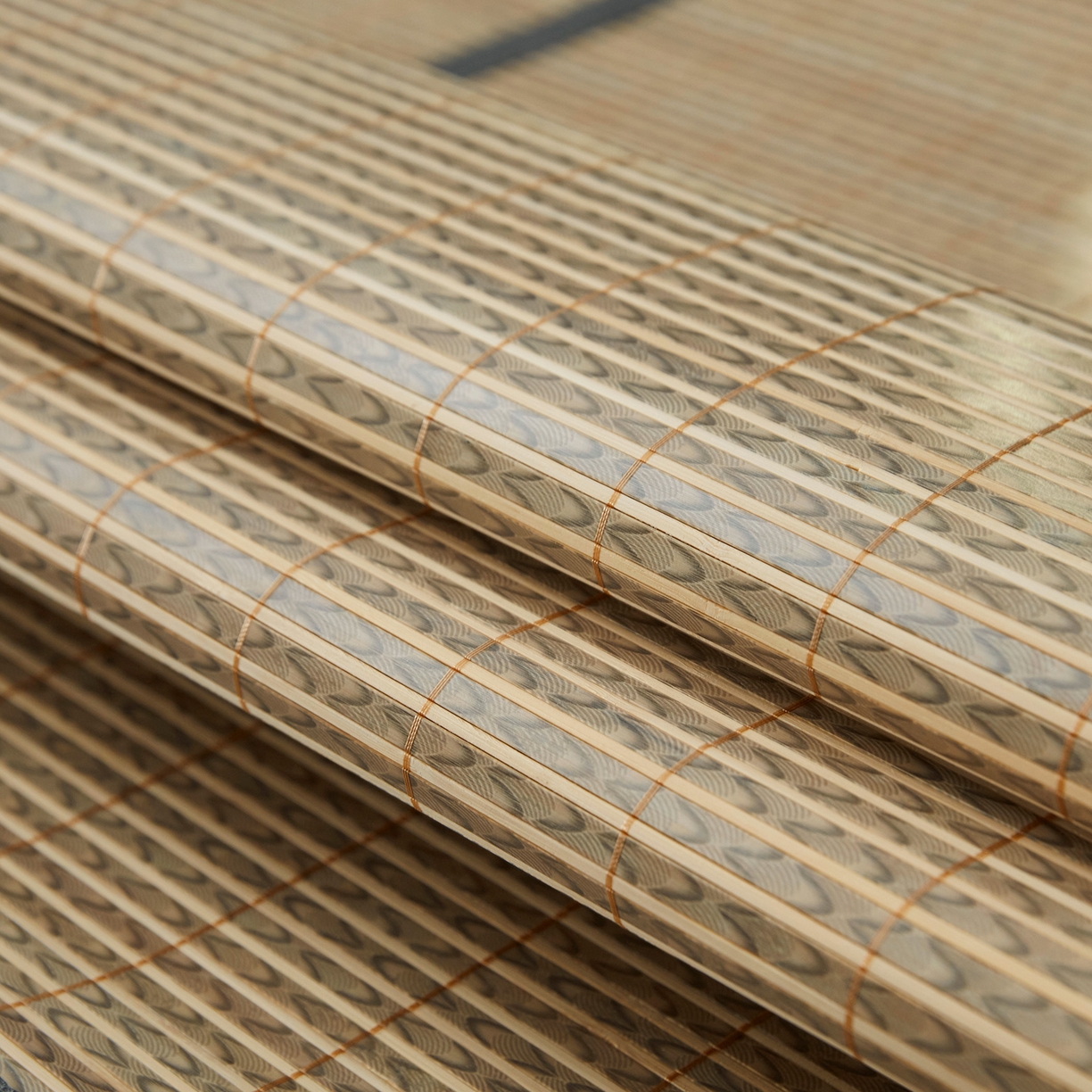 91家纺网 家纺一手货源 找家纺 罗艺轩 2026春夏新款可拆卸床裙凉感竹席凉席席子-竹之韵（控价238/248/258/268起） 竹之韵-灰