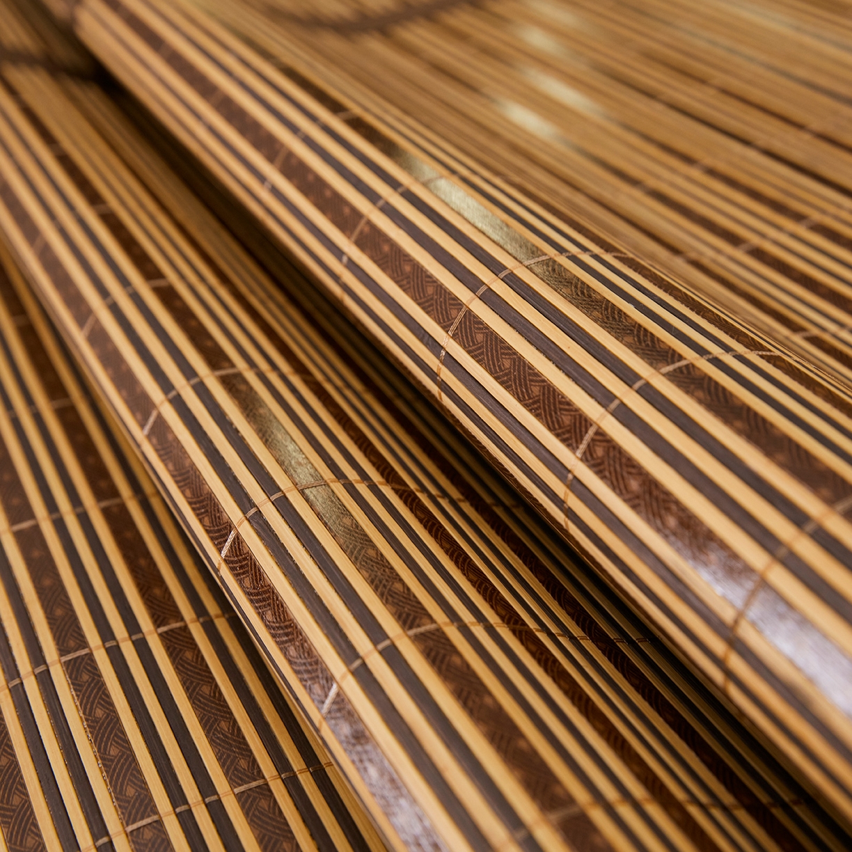 91家纺网 家纺一手货源 找家纺 罗艺轩 2026春夏新款可拆卸床裙凉感竹席凉席席子-竹之韵（控价238/248/258/268起） 竹之韵-咖色