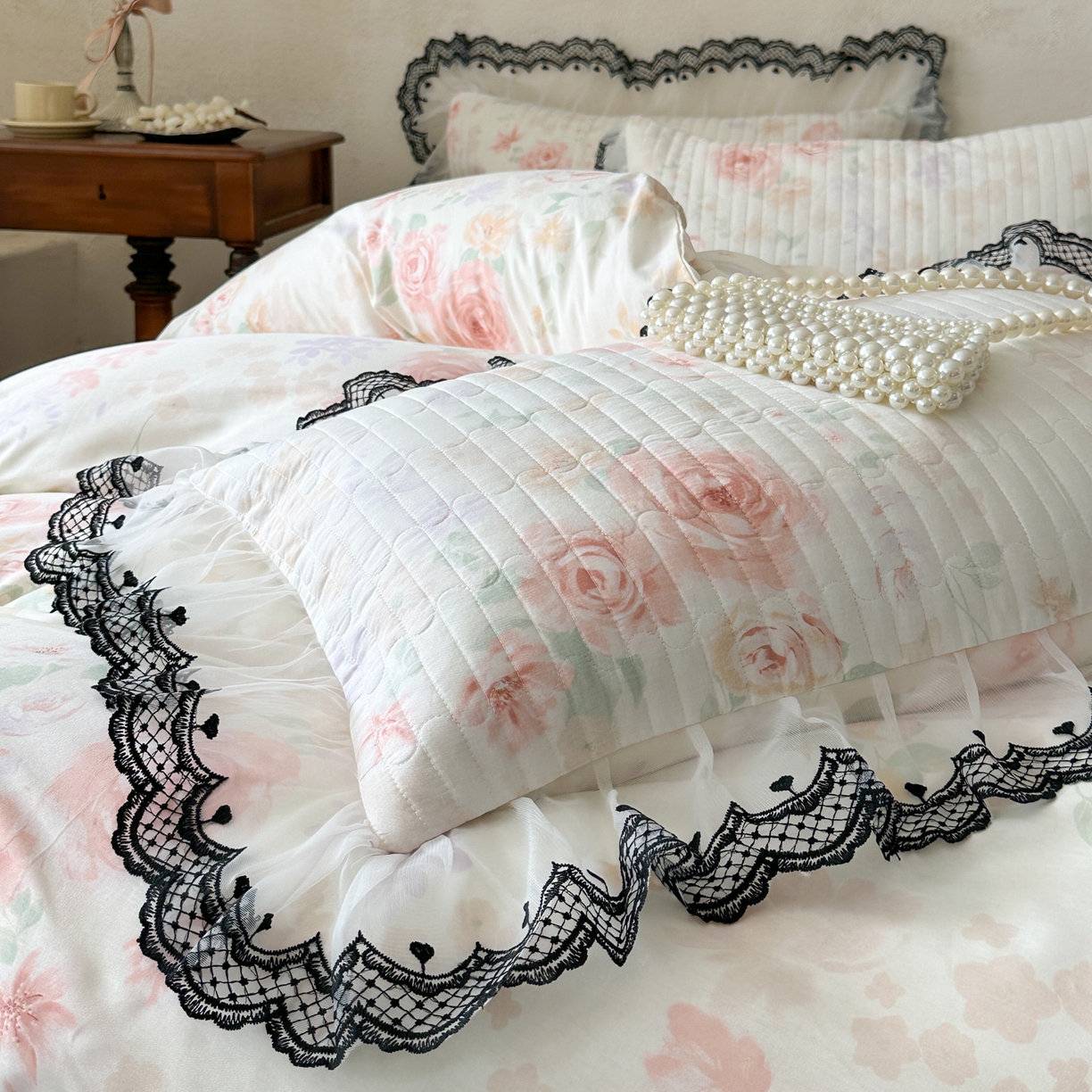 91家纺网 家纺一手货源 找家纺 （总）恋尚 2026春夏新款全棉纯棉印花床盖四件套 四件套控价300起