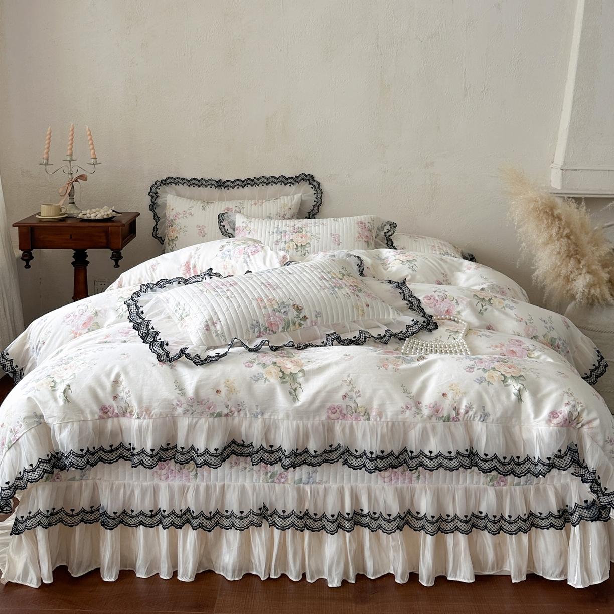 91家纺网 家纺一手货源 找家纺 （总）恋尚 2026春夏新款全棉纯棉印花床盖四件套 四件套控价300起