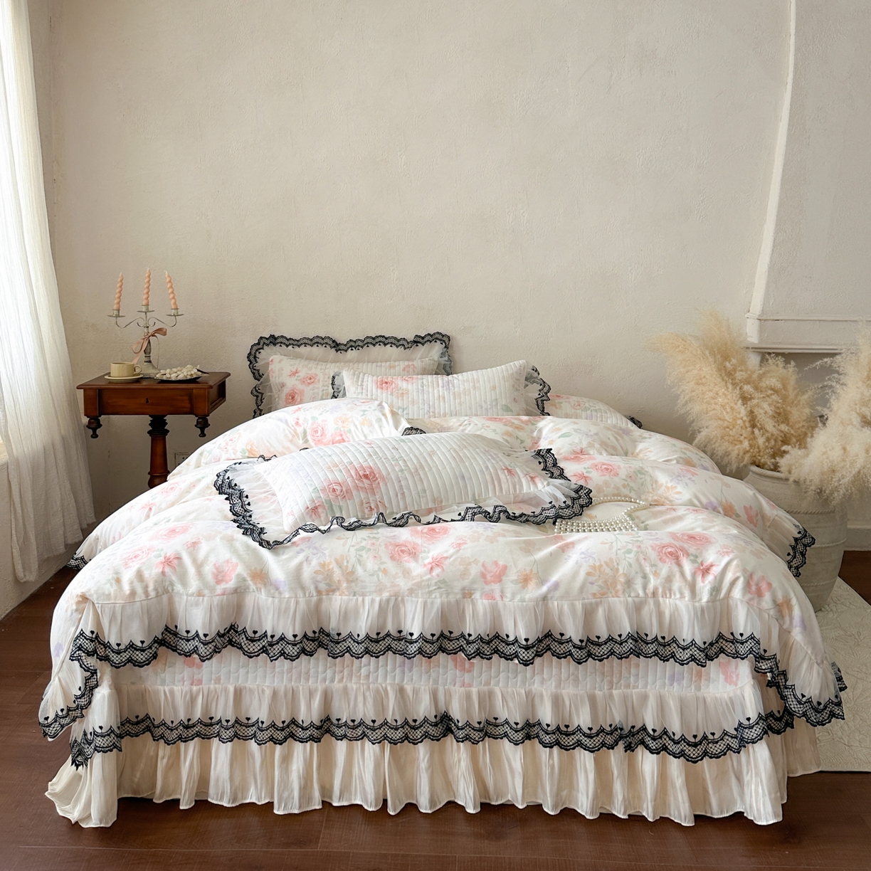 恋尚 2026春夏新款全棉纯棉印花床盖四件套 四件套控价300起 巴黎清梦