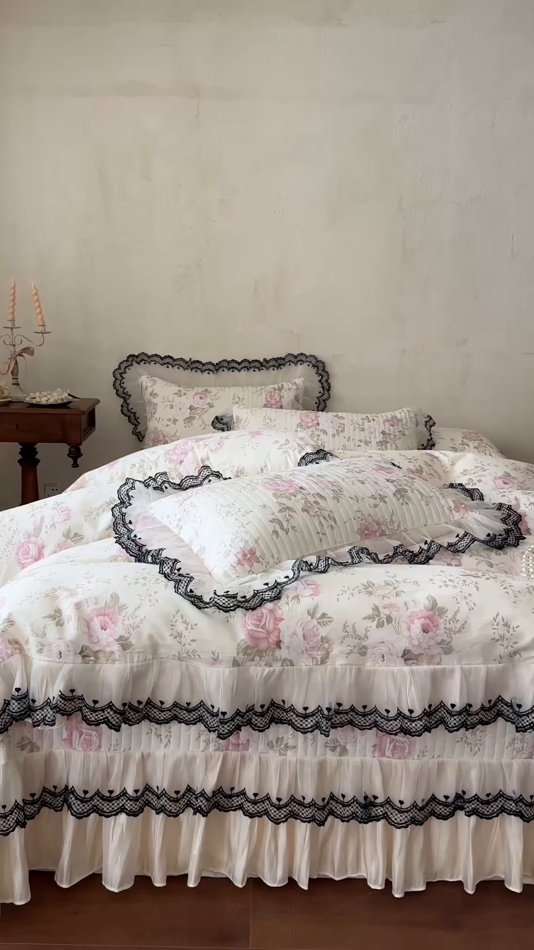 91家纺网 家纺一手货源 找家纺 恋尚 2026春夏新款全棉纯棉印花床盖四件套 四件套控价300起 花蔓日记