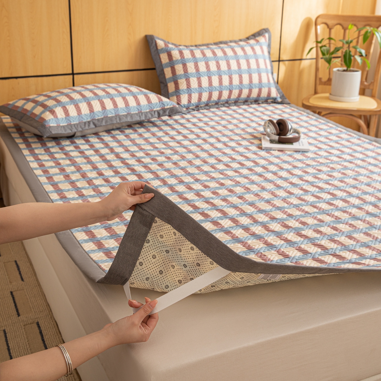 91家纺网 家纺一手货源 找家纺 （总）简宜家居（朝初家纺） 2026新款纯棉老粗布夏季凉席席子