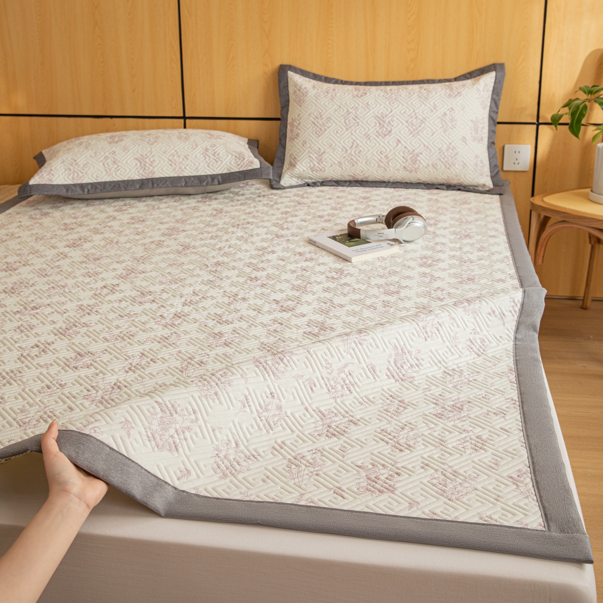 91家纺网 家纺一手货源 找家纺 （总）简宜家居（朝初家纺） 2026新款纯棉老粗布夏季凉席席子