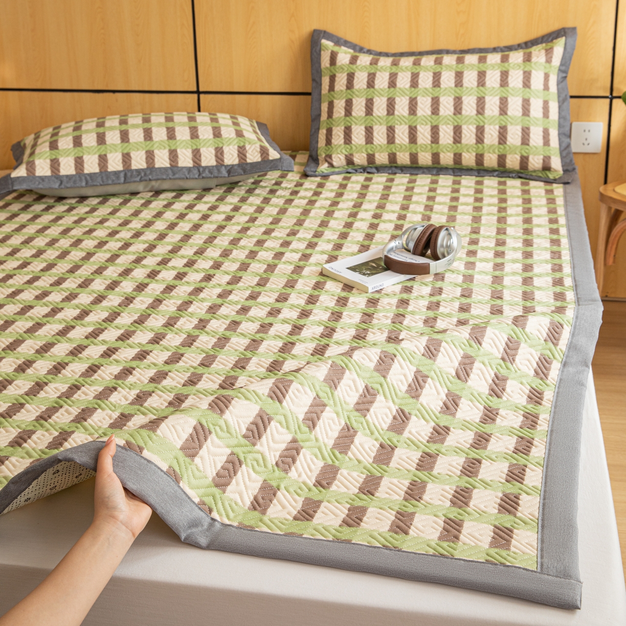 91家纺网 家纺一手货源 找家纺 （总）简宜家居（朝初家纺） 2026新款纯棉老粗布夏季凉席席子