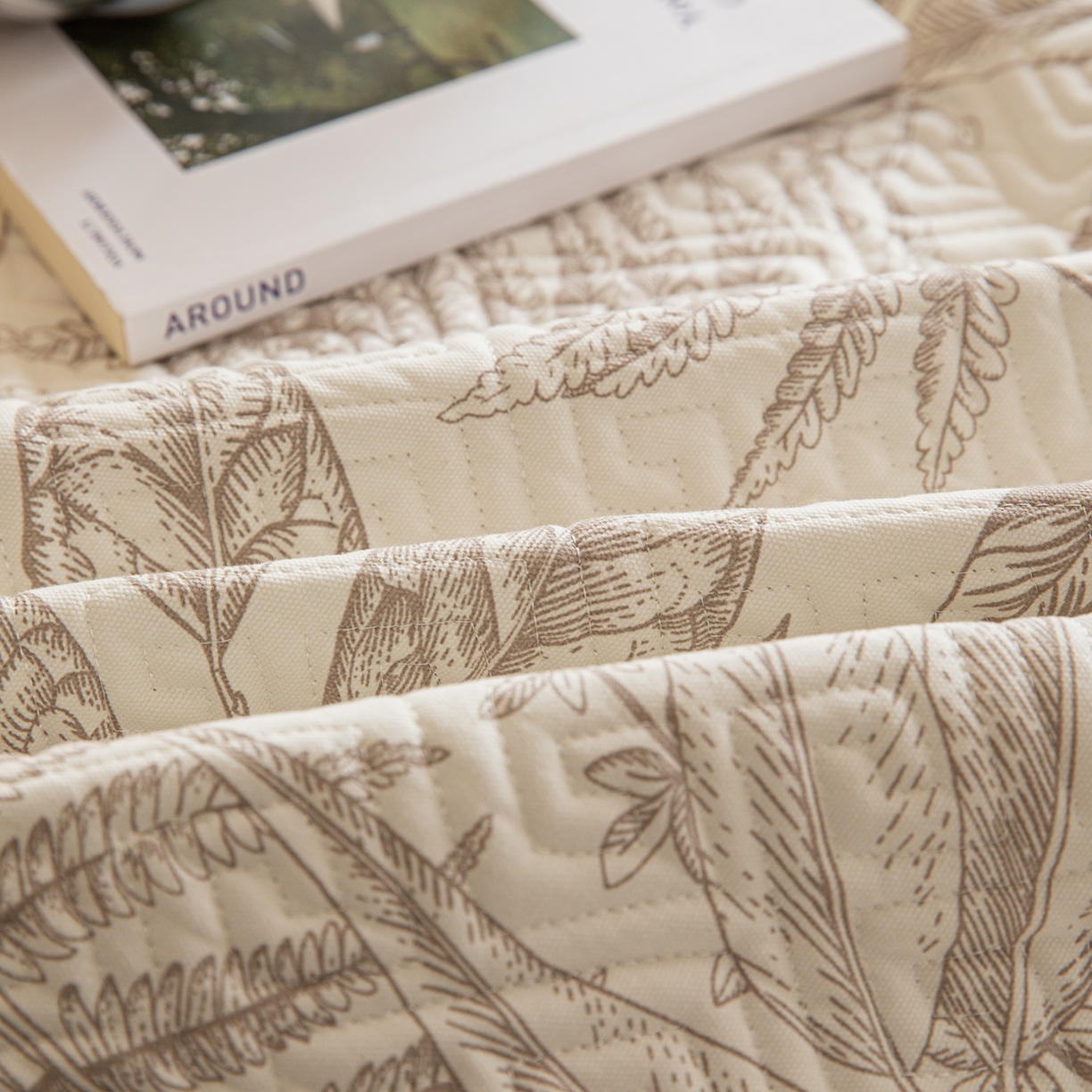 91家纺网 家纺一手货源 找家纺 简宜家居（朝初家纺） 2026新款纯棉老粗布夏季凉席席子 翠影-咖