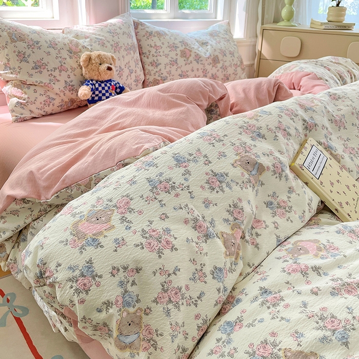 91家纺网 家纺一手货源 找家纺 （总）梦卓家纺 2026新款超柔云感木棉双层纱四件套