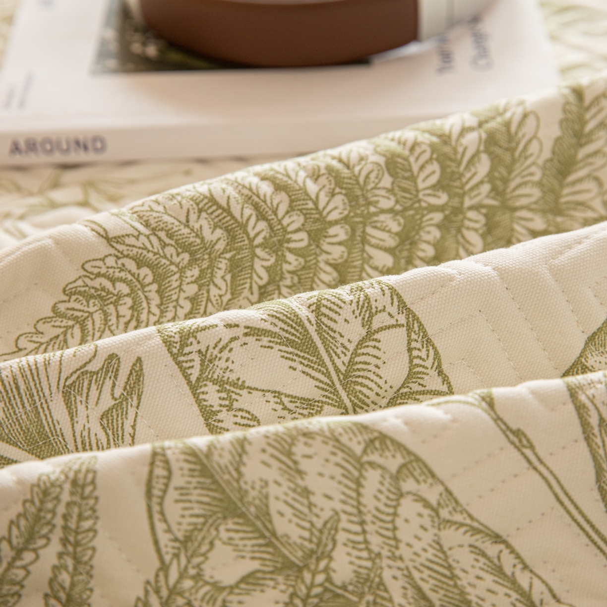 91家纺网 家纺一手货源 找家纺 简宜家居（朝初家纺） 2026新款纯棉老粗布夏季凉席席子 翠影-绿