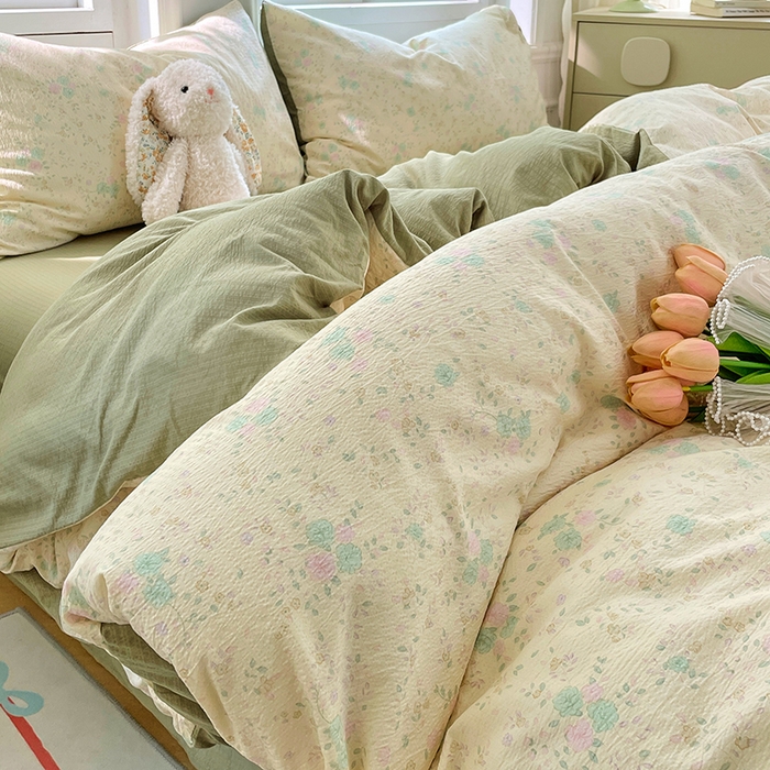 91家纺网 家纺一手货源 找家纺 （总）梦卓家纺 2026新款超柔云感木棉双层纱四件套