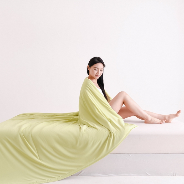 91家纺网 家纺一手货源 找家纺 圣尔雅家纺 2026新款星球深睡控温夏被Pro3.0夏季空调被可机洗夏凉被空调被免被套夏被子 竹青黄