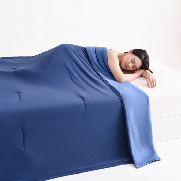 91家纺网 家纺一手货源 找家纺 圣尔雅家纺 2026新款星球深睡控温夏被Pro3.0夏季空调被可机洗夏凉被空调被免被套夏被子 深睡蓝