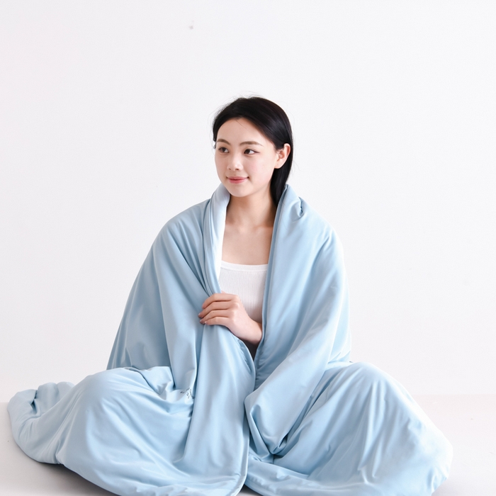 91家纺网 家纺一手货源 找家纺 圣尔雅家纺 2026新款星球深睡控温夏被Pro3.0夏季空调被可机洗夏凉被空调被免被套夏被子 静水蓝