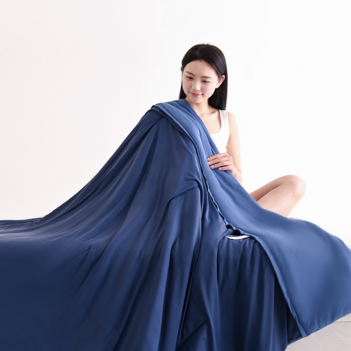 91家纺网 家纺一手货源 找家纺 圣尔雅家纺 2026新款星球深睡控温夏被Pro3.0夏季空调被可机洗夏凉被空调被免被套夏被子 深睡蓝