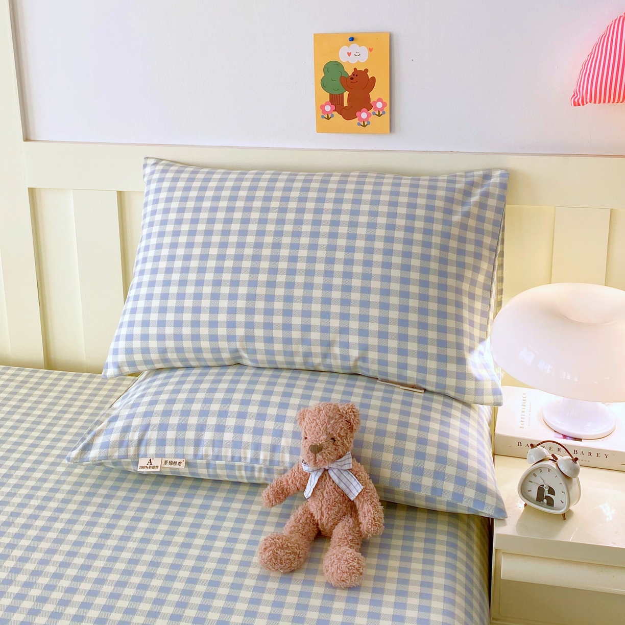 91家纺网 家纺一手货源 找家纺 春皖家纺 2026新款全棉老粗布普通款单枕套枕套单件 西木