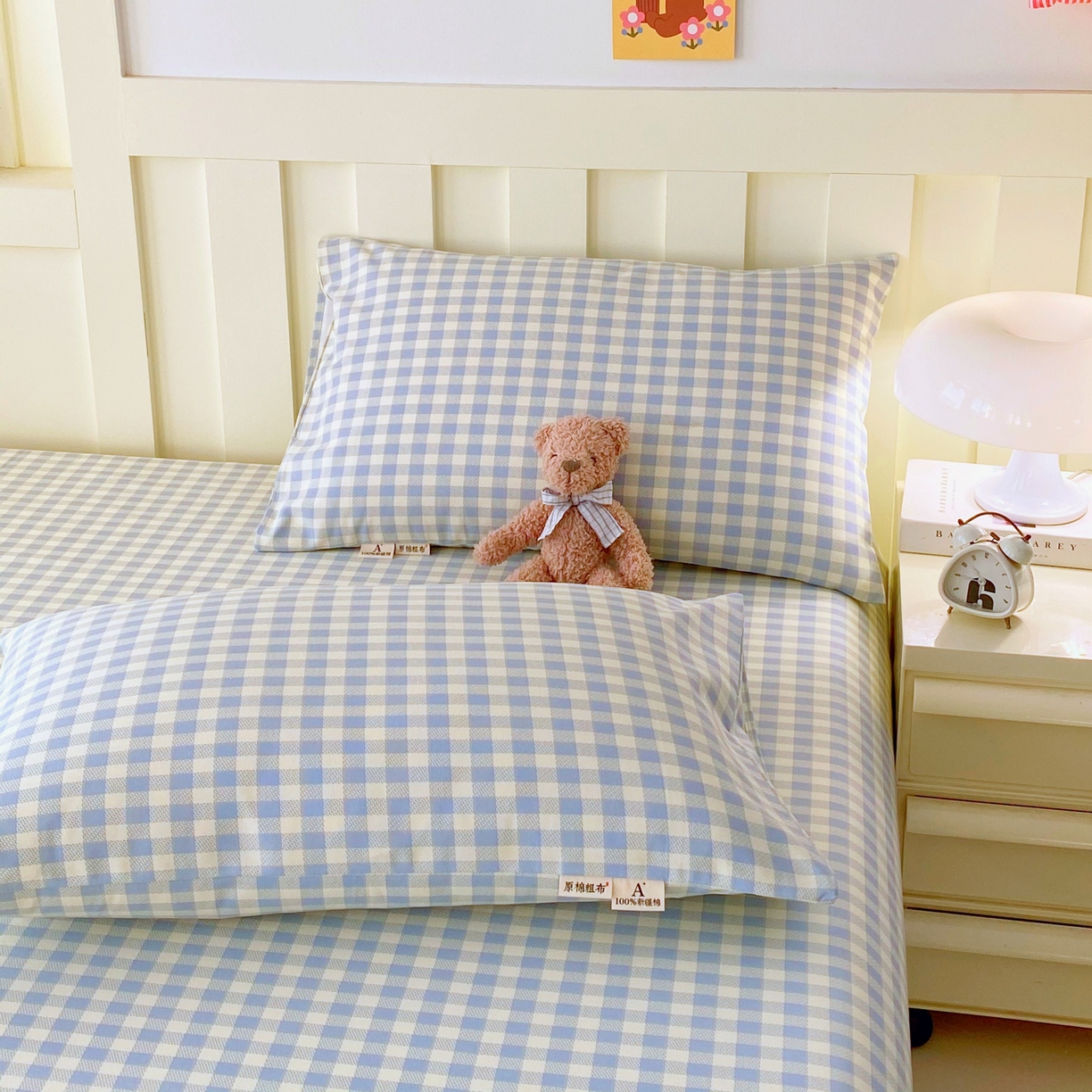 91家纺网 家纺一手货源 找家纺 春皖家纺 2026新款全棉老粗布普通款单枕套枕套单件 西木