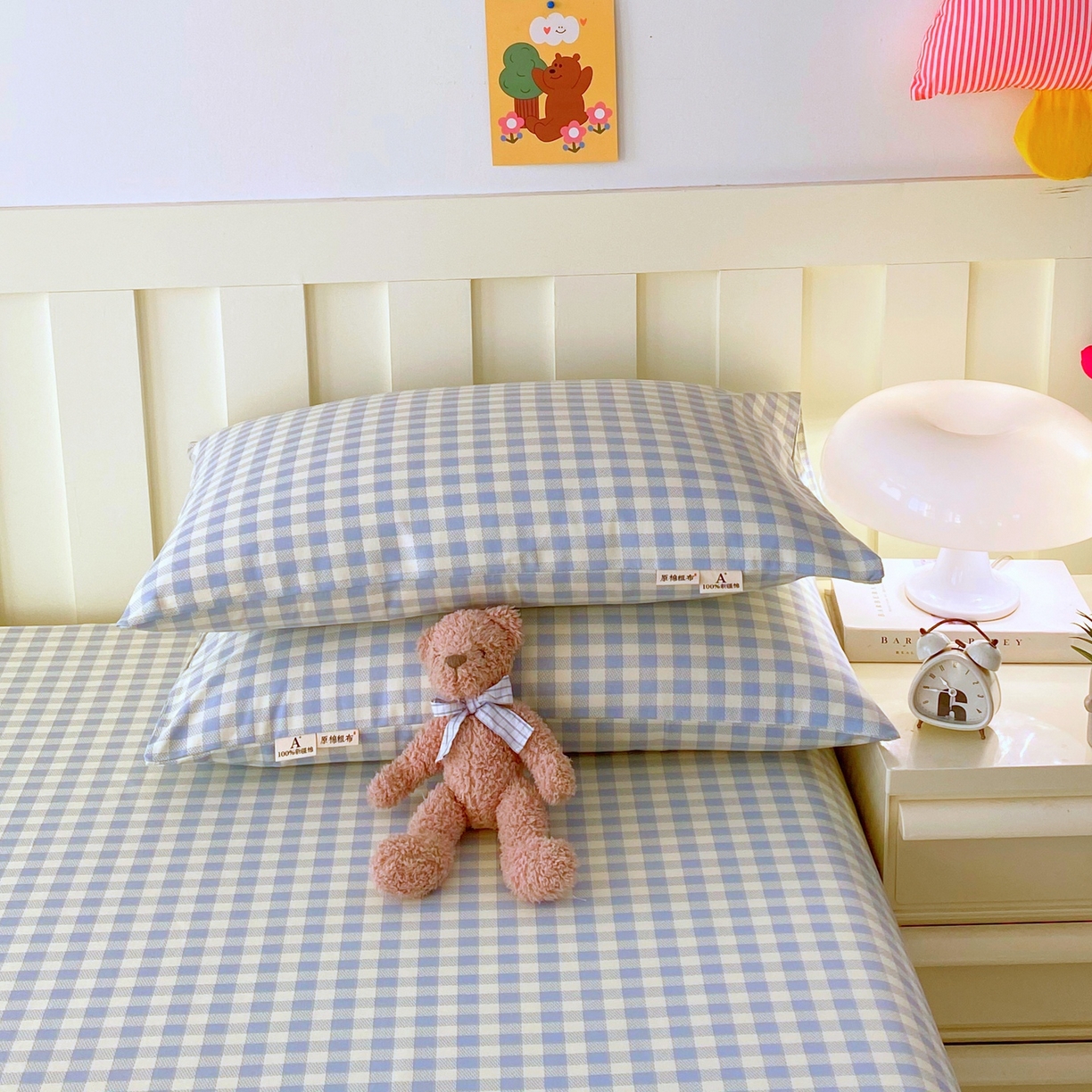 91家纺网 家纺一手货源 找家纺 春皖家纺 2026新款全棉老粗布普通款单枕套枕套单件 西木