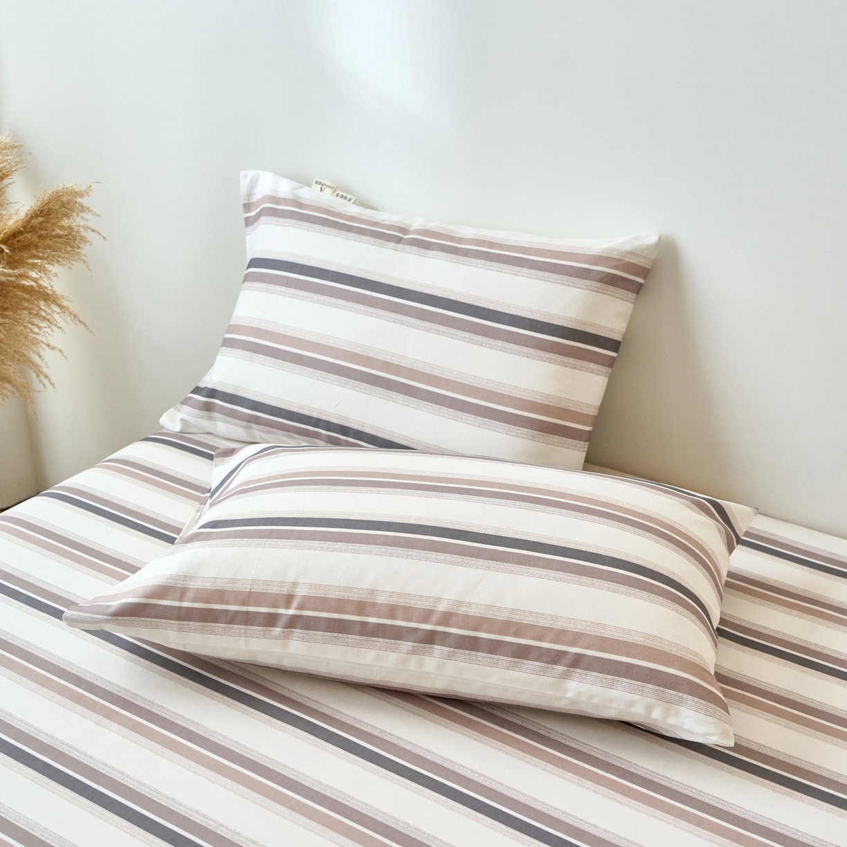 91家纺网 家纺一手货源 找家纺 春皖家纺 2026新款全棉老粗布普通款单枕套枕套单件 星纬