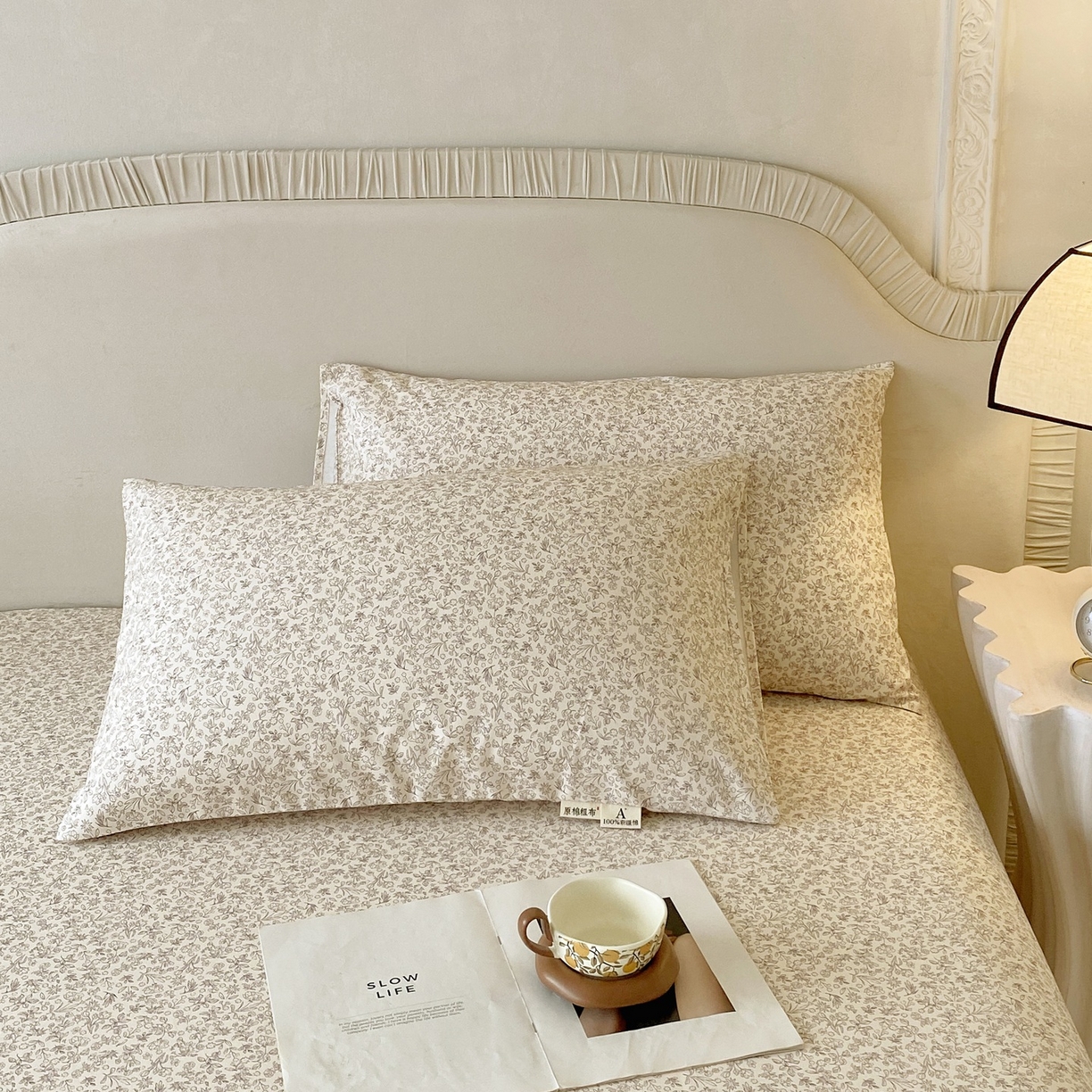 91家纺网 家纺一手货源 找家纺 春皖家纺 2026新款全棉老粗布普通款单枕套枕套单件 醒风