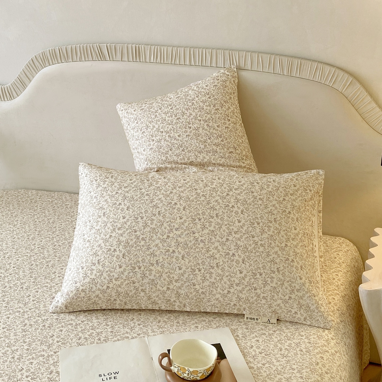 91家纺网 家纺一手货源 找家纺 春皖家纺 2026新款全棉老粗布普通款单枕套枕套单件 醒风