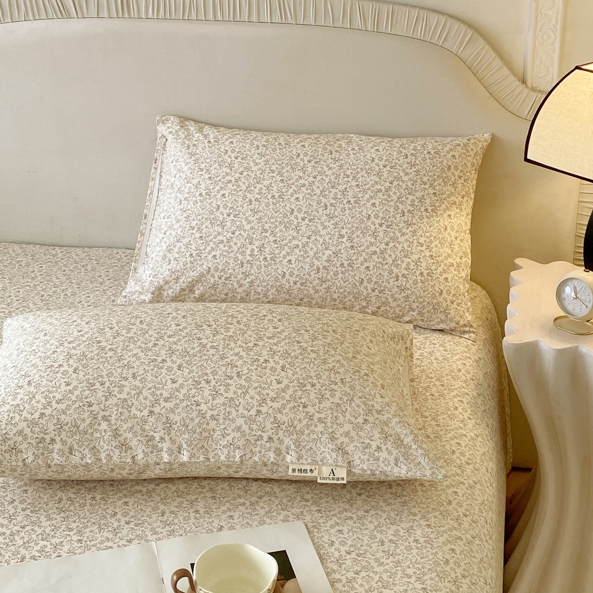 91家纺网 家纺一手货源 找家纺 春皖家纺 2026新款全棉老粗布普通款单枕套枕套单件 醒风