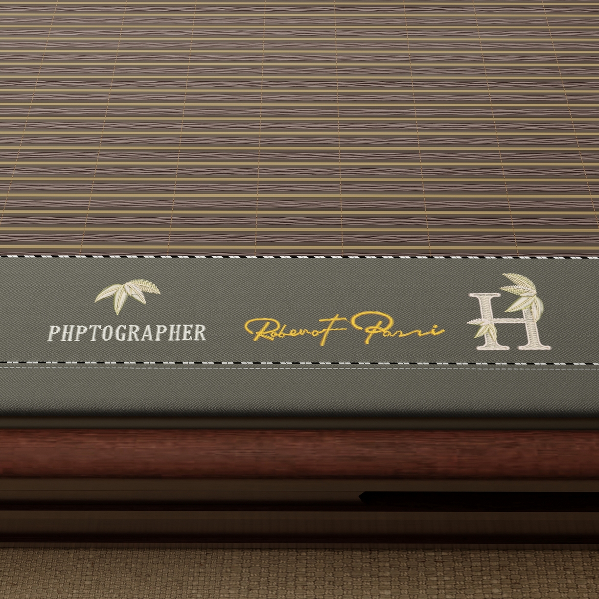 91家纺网 家纺一手货源 找家纺 宜派家纺 2026新款双面可用竹席 木纹清澜-灰