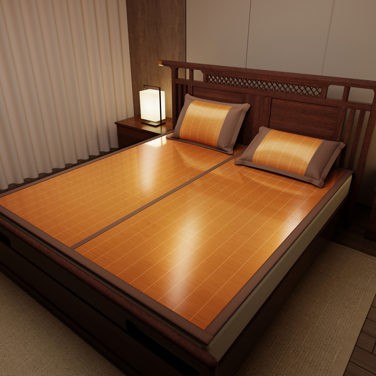 91家纺网 家纺一手货源 找家纺 （总）宜派家纺 2026新款双面可用竹席