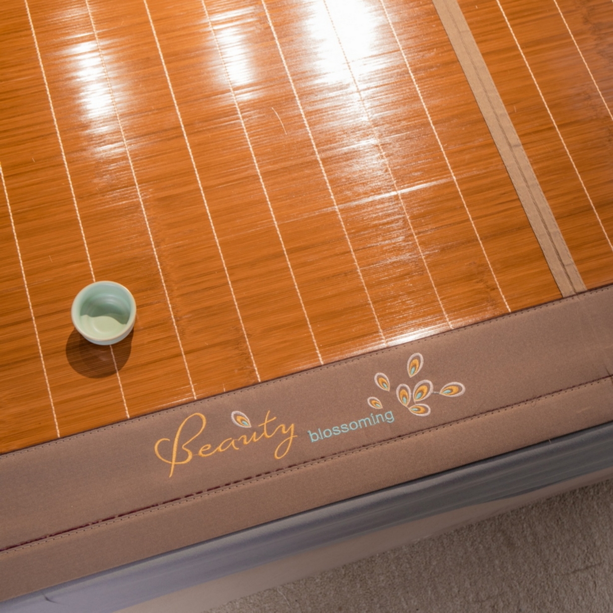 91家纺网 家纺一手货源 找家纺 宜派家纺 2026新款双面可用竹席 水磨镜面