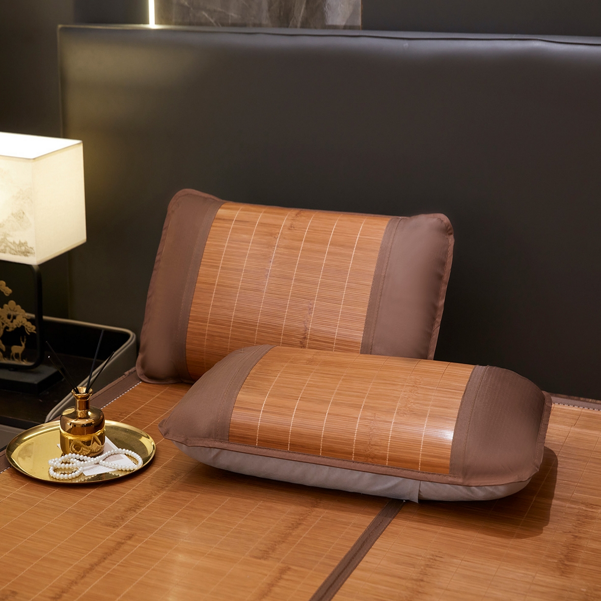 91家纺网 家纺一手货源 找家纺 （总）罗艺轩 2026春夏新款可拆卸床裙凉感竹席凉席席子-竹之韵（控价238/248/258/268起）