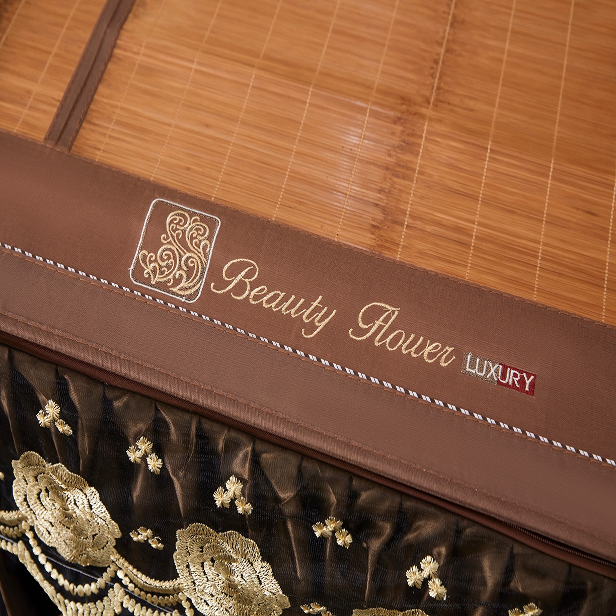 91家纺网 家纺一手货源 找家纺 （总）罗艺轩 2026春夏新款可拆卸床裙凉感竹席凉席席子-竹之韵（控价238/248/258/268起）