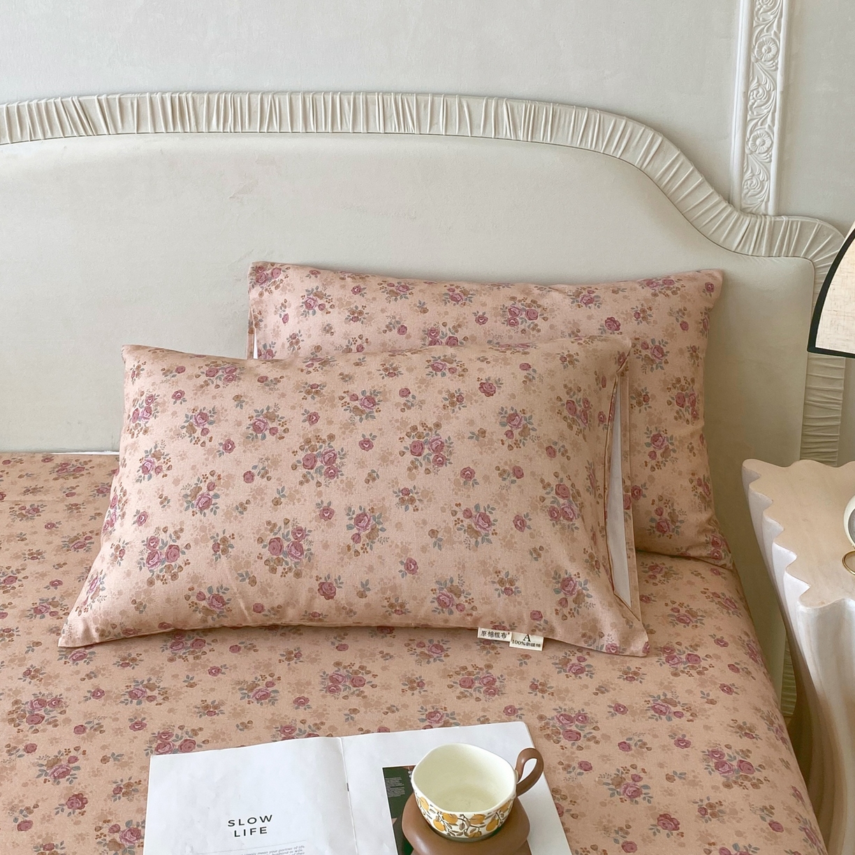 91家纺网 家纺一手货源 找家纺 春皖家纺 2026新款全棉老粗布普通款单枕套枕套单件 云裳