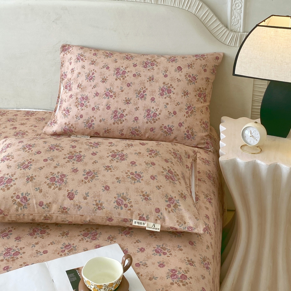 91家纺网 家纺一手货源 找家纺 春皖家纺 2026新款全棉老粗布普通款单枕套枕套单件 云裳