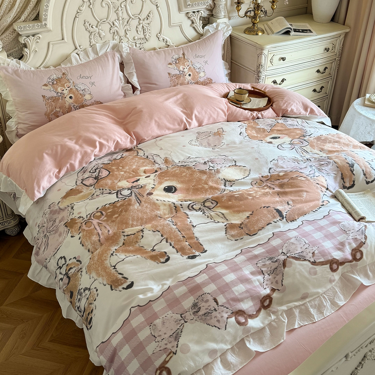 桃喜 2026新款亲肤舒适洛丽塔系列四件套 洛丽塔小鹿