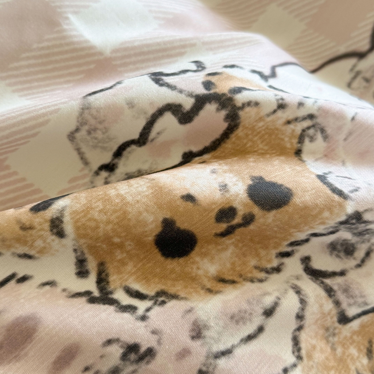 91家纺网 家纺一手货源 找家纺 桃喜 2026新款亲肤舒适洛丽塔系列四件套 洛丽塔小鹿