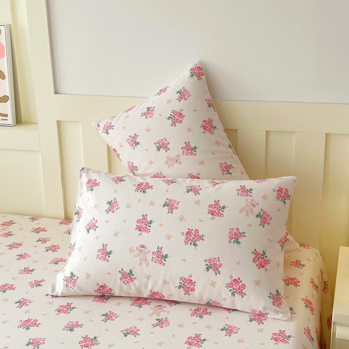 91家纺网 家纺一手货源 找家纺 春皖家纺 2026新款全棉老粗布普通款单枕套枕套单件 芝甜