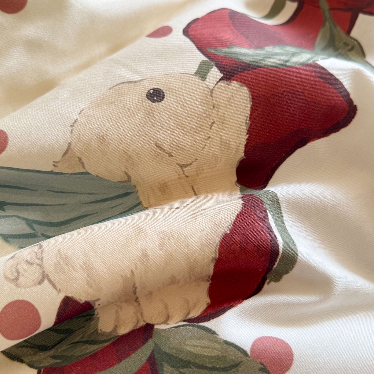 91家纺网 家纺一手货源 找家纺 桃喜 2026新款亲肤舒适洛丽塔系列四件套 森林音乐会