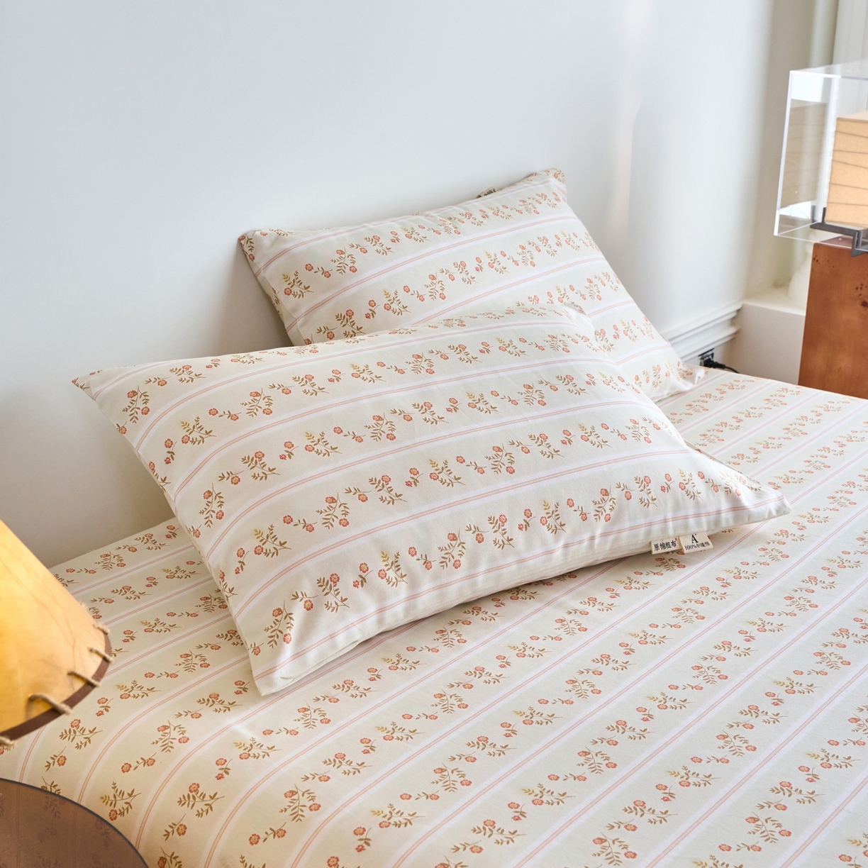 春皖家纺 2026新款全棉老粗布普通款单枕套枕套单件 知否