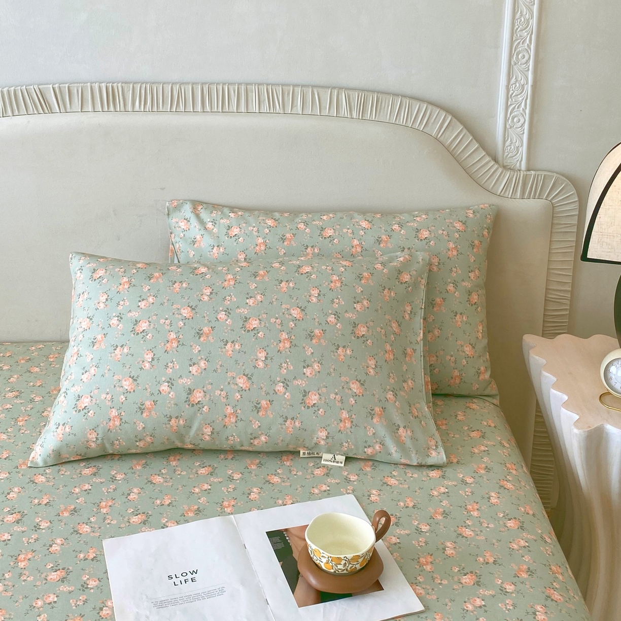 91家纺网 家纺一手货源 找家纺 春皖家纺 2026新款全棉老粗布普通款单枕套枕套单件 知微