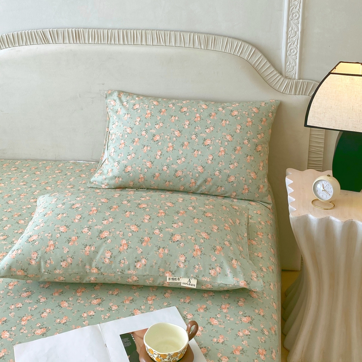 91家纺网 家纺一手货源 找家纺 春皖家纺 2026新款全棉老粗布普通款单枕套枕套单件 知微