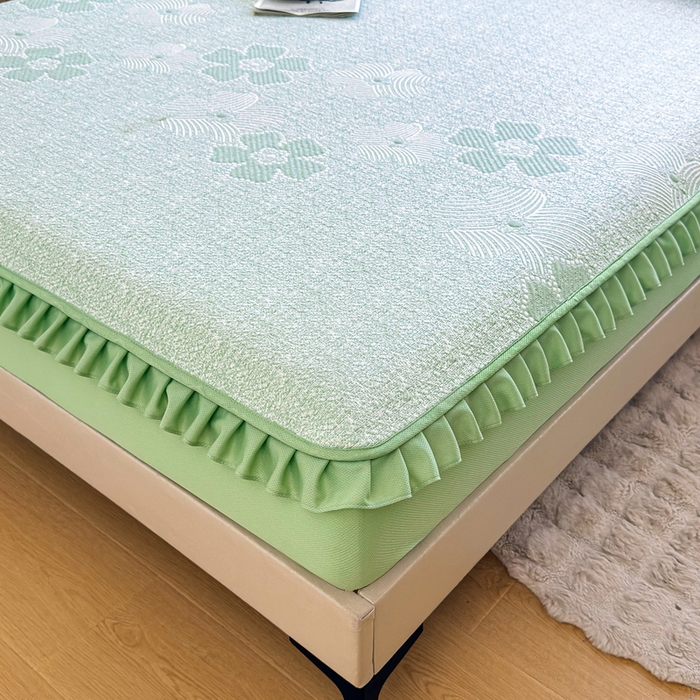 91家纺网 家纺一手货源 找家纺 （总）爱思凯家纺 2026新款PE豆豆乙纶床笠-花语