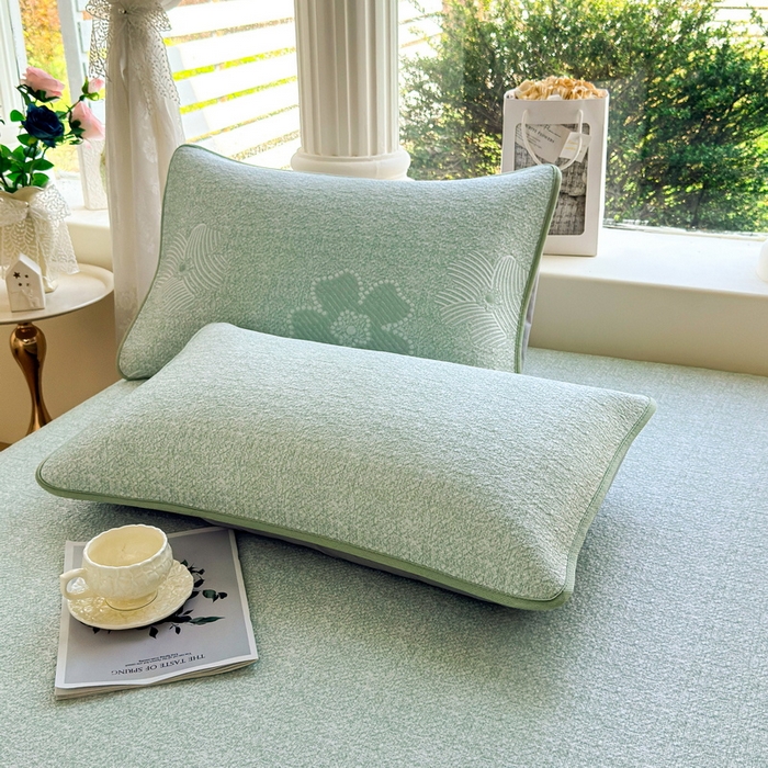 91家纺网 家纺一手货源 找家纺 （总）爱思凯家纺 2026新款PE豆豆乙纶床笠-花语