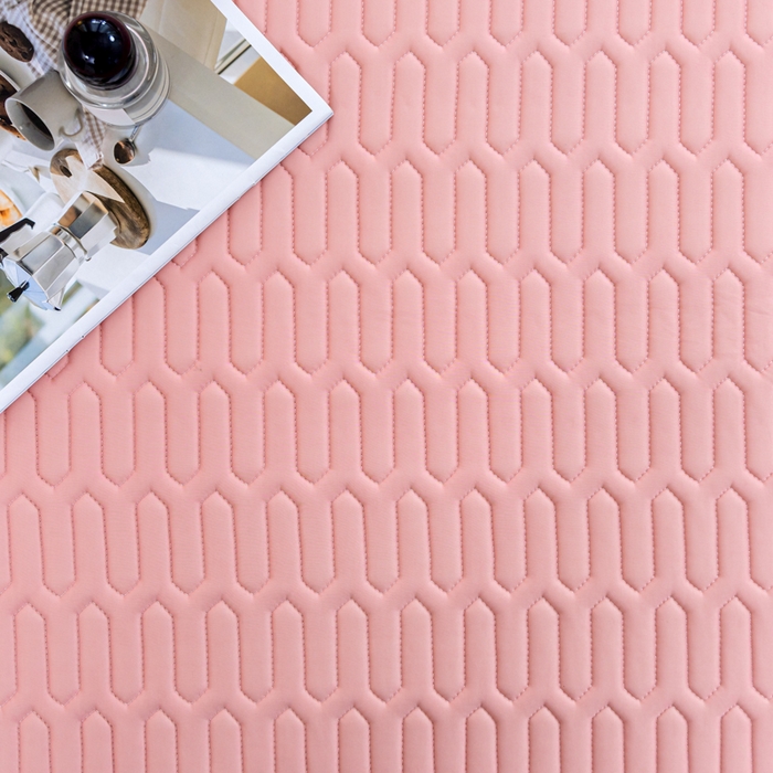 91家纺网 家纺一手货源 找家纺 默忆 2026新款凉感丝简约纯色乳胶凉席 藕粉