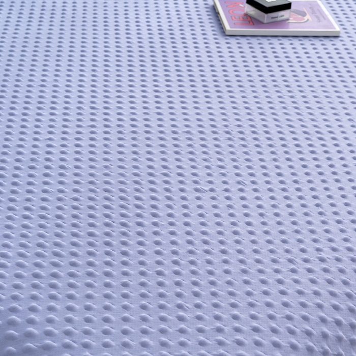 91家纺网 家纺一手货源 找家纺 默忆 2026新款3DA类直播网红热款凉感丝冰豆豆三明治复合床裙款凉席三件套 熏衣紫