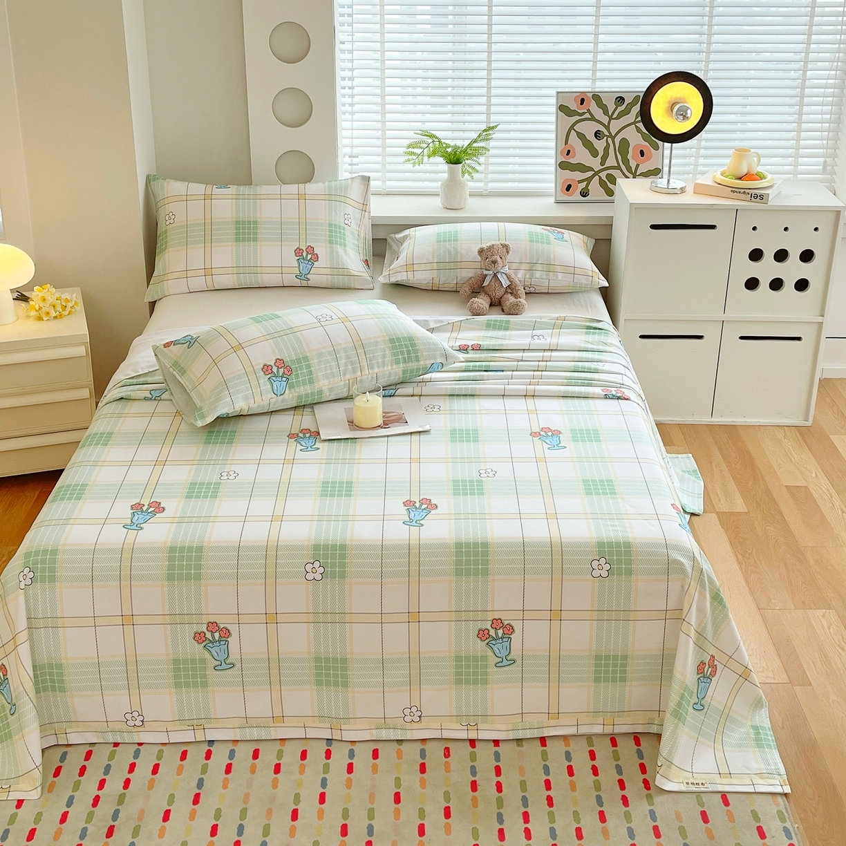 91家纺网 家纺一手货源 找家纺 （总）春皖家纺 2026新款全棉老粗布席子凉席普通款单床单床单单件