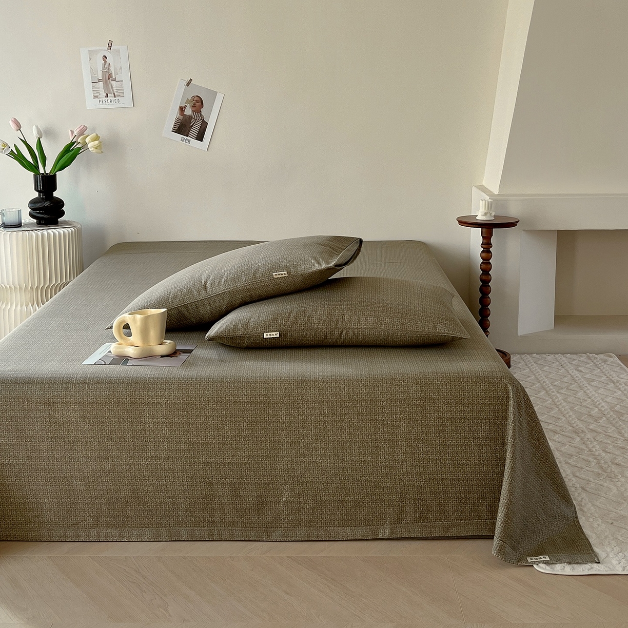 91家纺网 家纺一手货源 找家纺 （总）春皖家纺 2026新款全棉老粗布席子凉席普通款单床单床单单件