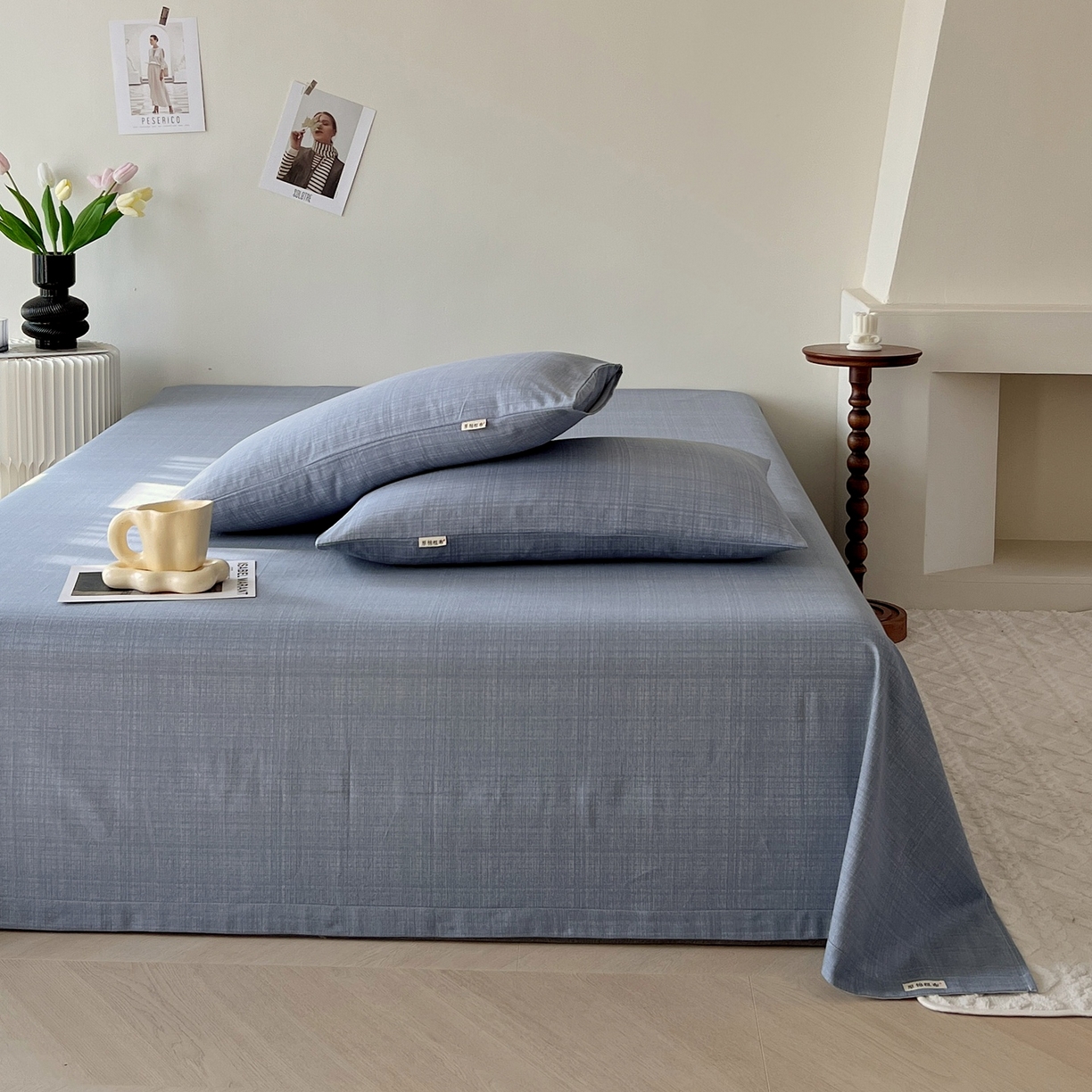 91家纺网 家纺一手货源 找家纺 （总）春皖家纺 2026新款全棉老粗布席子凉席普通款单床单床单单件