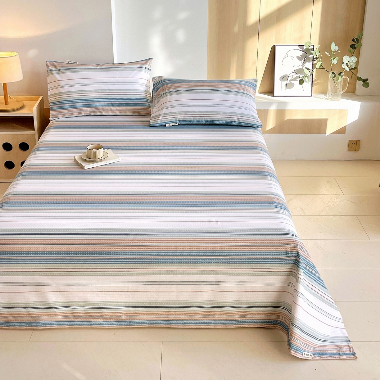 91家纺网 家纺一手货源 找家纺 （总）春皖家纺 2026新款全棉老粗布席子凉席普通款单床单床单单件