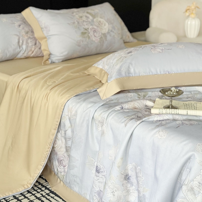 91家纺网 家纺一手货源 找家纺 （总）莱豫家纺 2026新款莱赛尔天丝夏被四件套