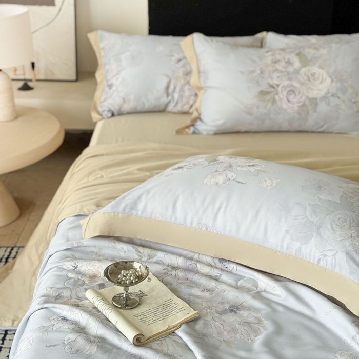 91家纺网 家纺一手货源 找家纺 （总）莱豫家纺 2026新款莱赛尔天丝夏被四件套