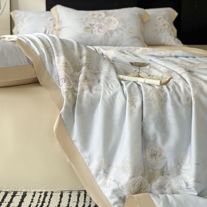 91家纺网 家纺一手货源 找家纺 （总）莱豫家纺 2026新款莱赛尔天丝夏被四件套