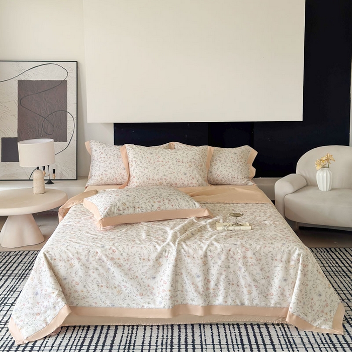 91家纺网 家纺一手货源 找家纺 （总）莱豫家纺 2026新款莱赛尔天丝夏被四件套